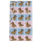 Unisex Pink und Blue Baby Teddy Bears Kleine Geschenktüte (Vorderseite)