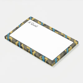 Unisex post IT Note with Aquamarin Post-it Klebezettel