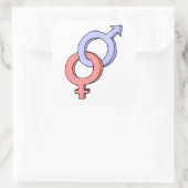 Unisex Quadratischer Aufkleber (Tasche)