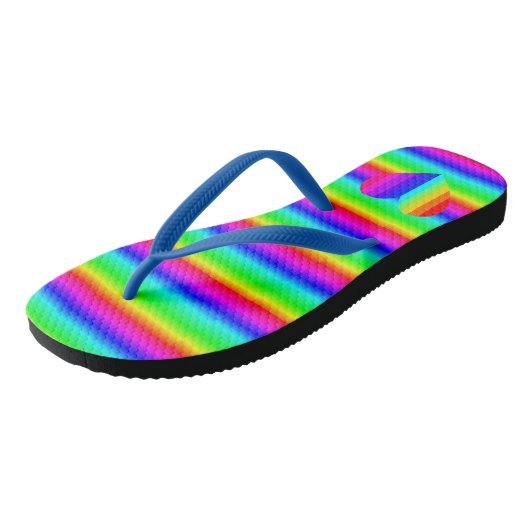 Unisex Rainbow Sandals Badesandalen (Schrägansicht)