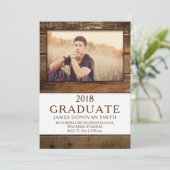 Unisex Rustic Barn Wood Foto Abschluss Vertikal Ankündigung (Stehend Vorderseite)