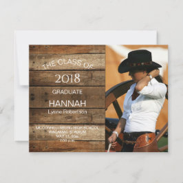 Unisex Rustic Barnwood Foto Abschluss Horizontal Ankündigung