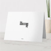 Unisex Sarcastic Gratulation Grußkarte Karte (Rückseite)