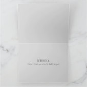 Unisex Sarcastic Gratulation Grußkarte Karte (Innenseite)