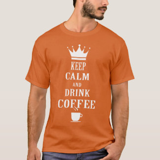 Unisex-Shirt inspiriert von Keep Calm Coffee girl T-Shirt