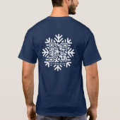 Unisex Snowflake QR-Code-T - Shirt (Rückseite)