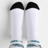 Unisex Socks Trend Abstrakt Blauer Ozean Socken (Oben)