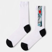 Unisex Socks Trend Abstrakt Blauer Ozean Socken (Linkes Detail)