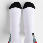 Unisex Socks Trend Abstrakt Blauer Ozean Socken (Oben)