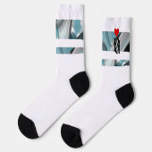 Unisex Socks Trend Abstrakt Blauer Ozean Socken (Linkes Detail)