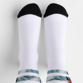 Unisex Socks Trend Abstrakt Blauer Ozean Socken (Oben)