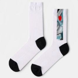 Unisex Socks Trend Abstrakt Blauer Ozean Socken