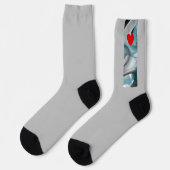 Unisex Socks Trend Abstrakt Blauer Ozean Socken (Linkes Detail)