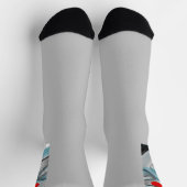 Unisex Socks Trend Abstrakt Blauer Ozean Socken (Oben)