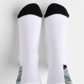 Unisex Socks Trend Abstrakt Blauer Ozean Socken (Oben)