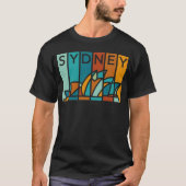 Unisex Sydney Opernhaus Abstrakte Kunst T-Shirt (Vorderseite)