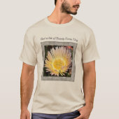 Unisex T - Shirt mit Atemberaubender Kaktus-Blume (Vorderseite)