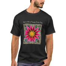 Unisex T - Shirt mit Brilliant Gazania