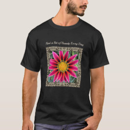 Unisex T - Shirt mit Brilliant Gazania