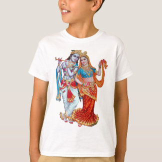 Unisex T - Shirt, Radha Krishna, gedruckter T - Sh T-Shirt