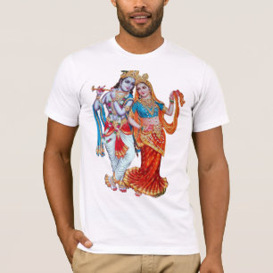 Unisex T - Shirt, Radha Krishna, gedruckter T - Sh T-Shirt