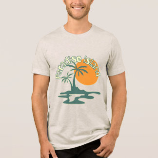 Unisex-T-Shirt Tropical Paradise Tri-Blend Shirt