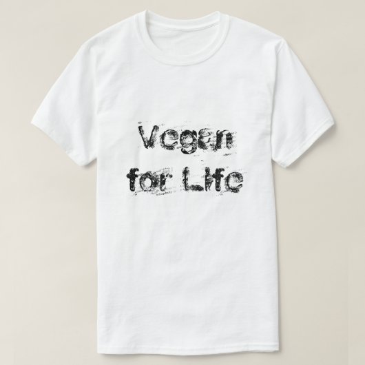 Unisex-T - Shirt - Vegan für Leben (Design vorne)