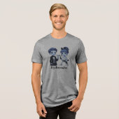 Unisex Tri-Mix T - Shirt Djibougie (Vorderseite voll)