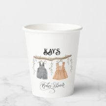 Unisex Twins Greenery Floral Baby Shower