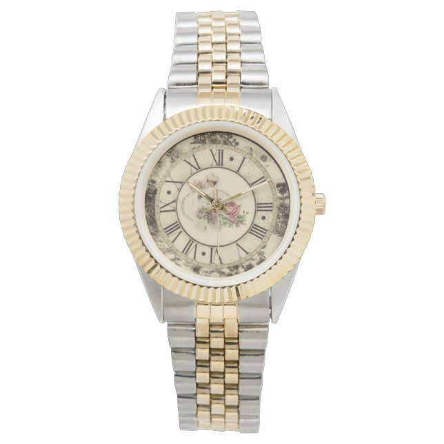 Unisex Two Toned Bracelet Watch/Vintag Armbanduhr (Vorderseite)