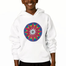 Unisex verblasste geometrische Blume