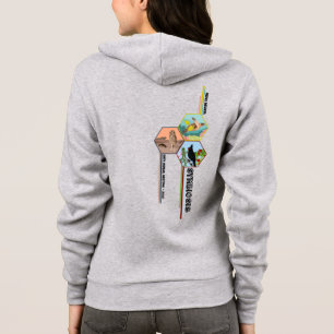 Unisex Zip Hoodie mit dem Logo für die Jahrestagun