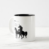 UNISEX ZWEIFARBIGE TASSE (Vorderseite Links)