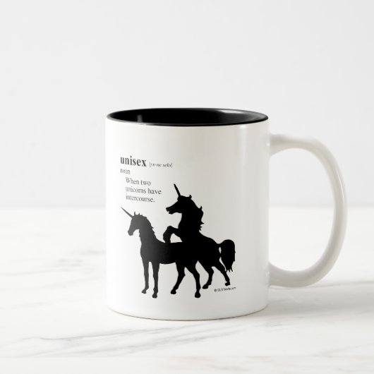 UNISEX ZWEIFARBIGE TASSE (Rechts)