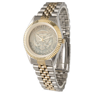 Unisexc$zwei-ton Armband-Uhr Kennedy Eagle 1967 Armbanduhr