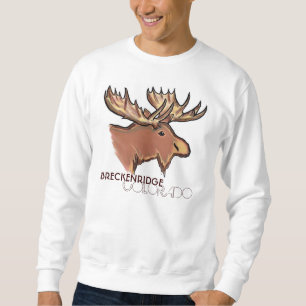 UnisexShirt brauner Elche Breckenridges Colorado Sweatshirt