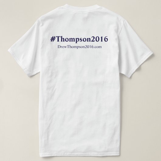 Unisexthompson für Kongress-T-Shirt T-Shirt (Design Rückseite)