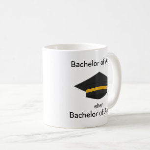 Unispruch "Bachelor of Angst" Geschenk, Studenten Kaffeetasse