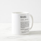 Unispruch "BAföG" Geschenk, Studenten Kaffeetasse (VorderseiteRechts)