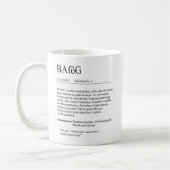 Unispruch "BAföG" Geschenk, Studenten Kaffeetasse (Links)