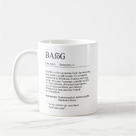 Unispruch "BAföG" Geschenk, Studenten Kaffeetasse