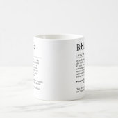 Unispruch "Bibliothek" Geschenk, Studenten Kaffeetasse (Mittel)