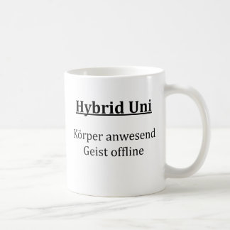Unispruch "Hybrid Uni" Geschenk, Studenten Kaffeetasse