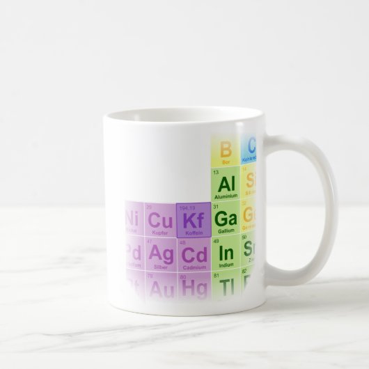 Unispruch "Kaffee" Student Geschenk, Studenten Kaffeetasse (Rechts)