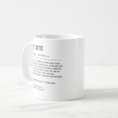 Unispruch "Lehramt" Geschenk, Studenten Kaffeetasse (Vorderseite Links)