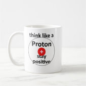 Unispruch "like a proton" Geschenk, Studenten Kaffeetasse (Links)