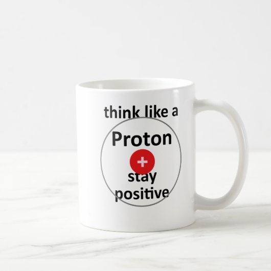 Unispruch "like a proton" Geschenk, Studenten Kaffeetasse (Rechts)