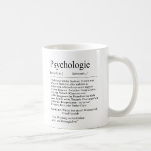Unispruch "Psychologie" Geschenk, Studenten Kaffeetasse
