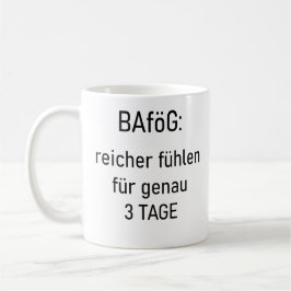 Unispruch "reicher für 3d" Geschenk, Studenten Kaffeetasse