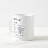 Unispruch "Sportwissenschaften" Studenten Kaffeetasse (Vorderseite Links)